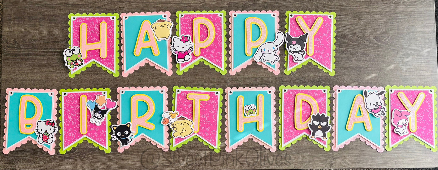 Kitty Birthday Banner