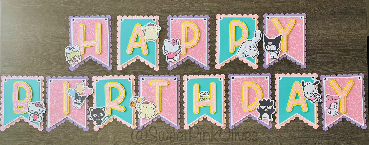 Kitty Birthday Banner