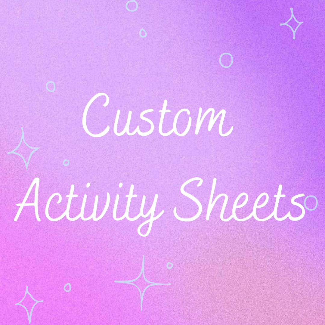 Custom Activity Sheets