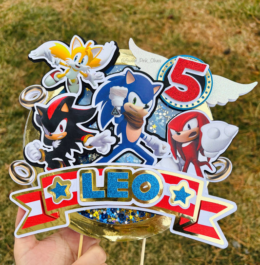 Sonic Cake Topper