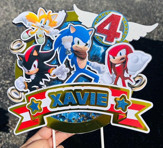 Sonic Cake Topper