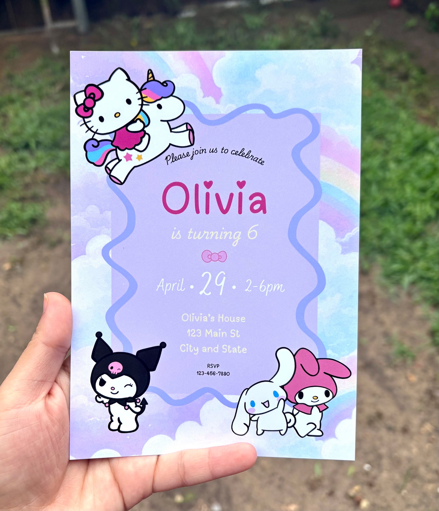 Kitty Invitation Template